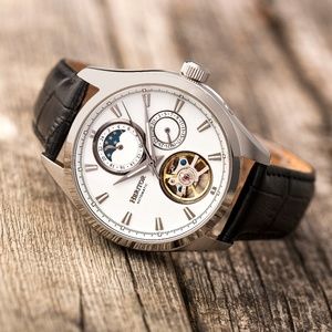 NWT Automatic Moon Phase Skeleton Watch